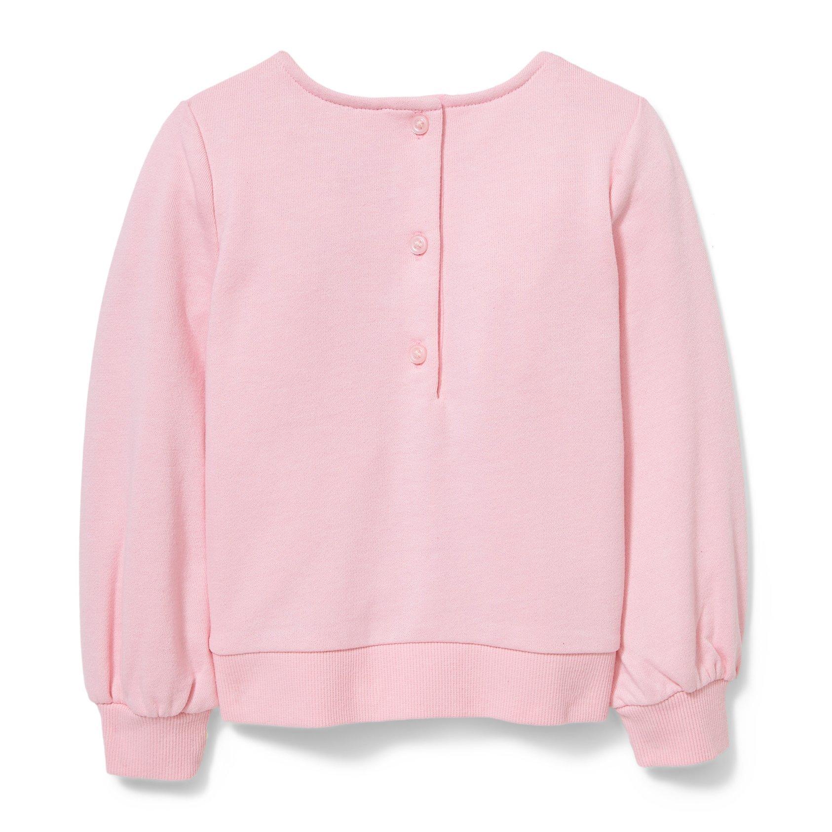 Pink Crochet Sweatshirt  image number 2
