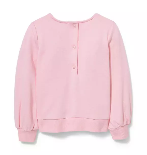 Pink Crochet Sweatshirt  image number 2
