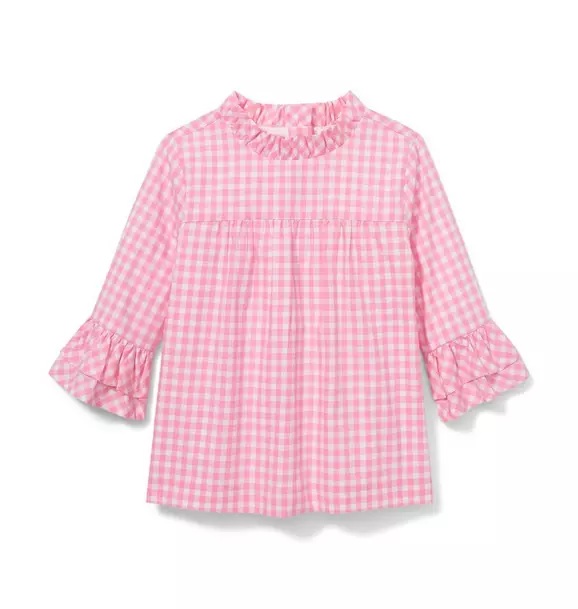 Pink Gingham Top image number 0