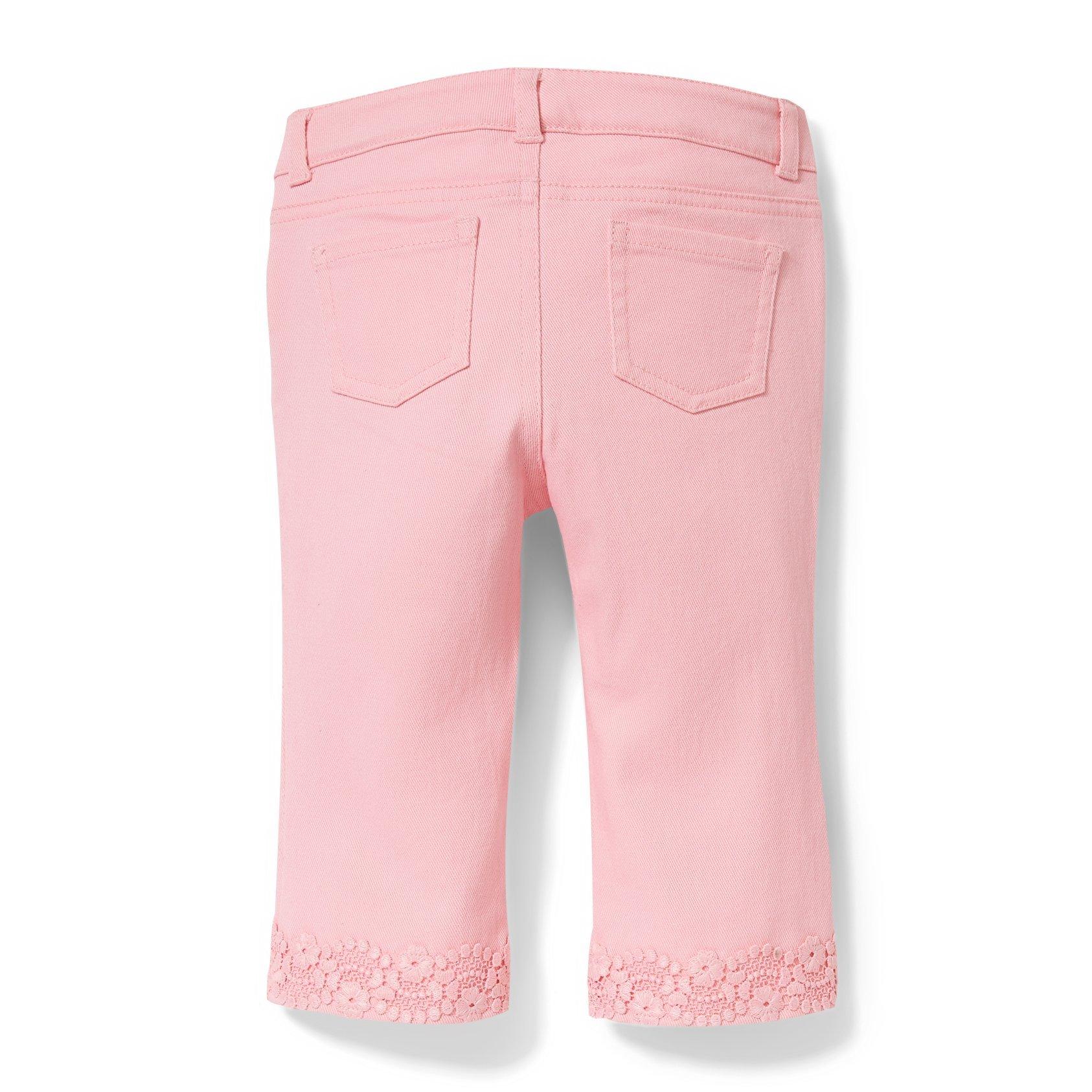 Pink Crochet Trim Jean image number 3