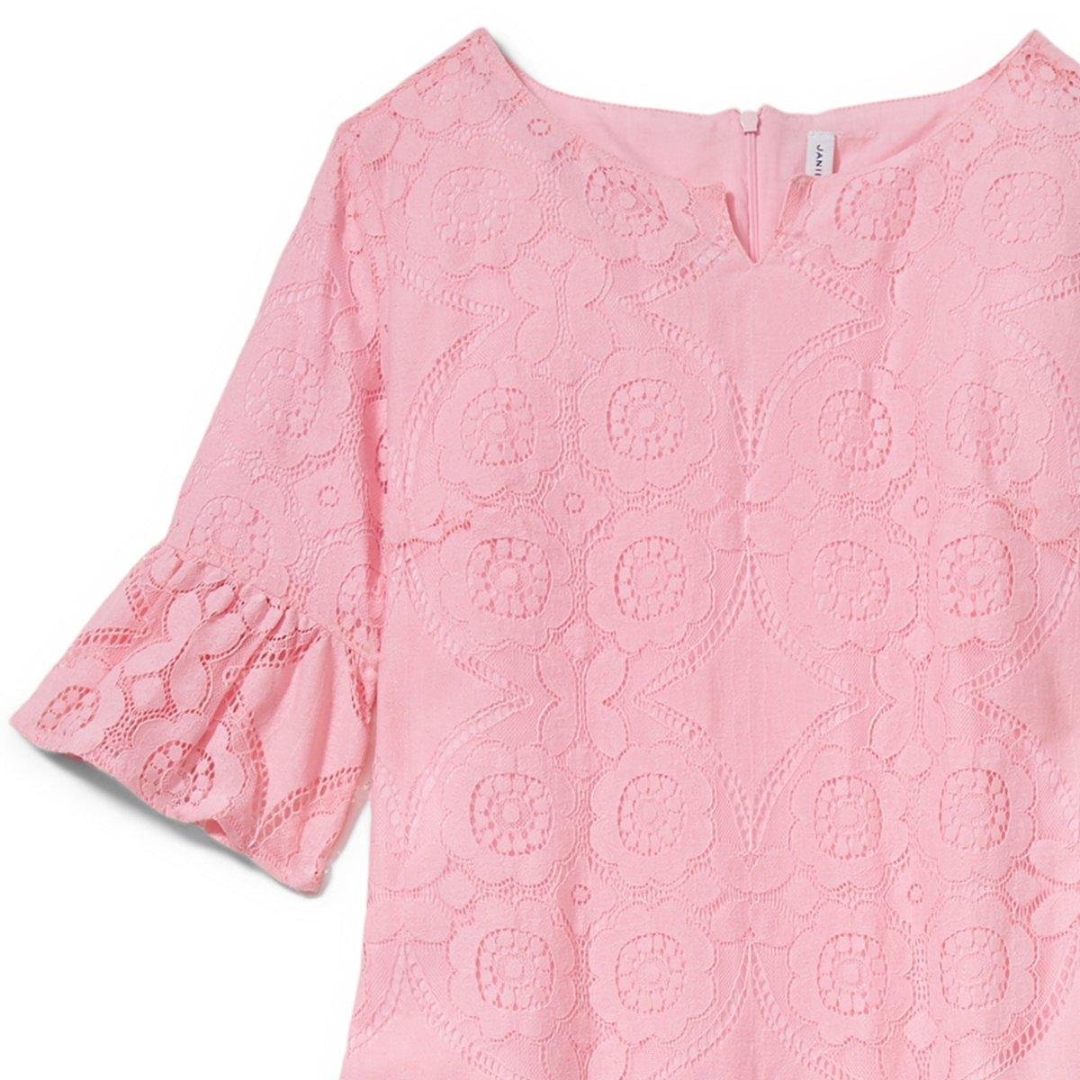 Pink Women's Lace Dress image number 1