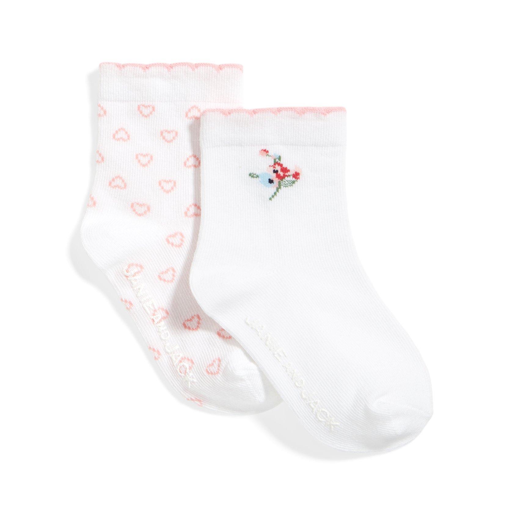 Baby Heart And Floral Sock 2-Pack image number 0
