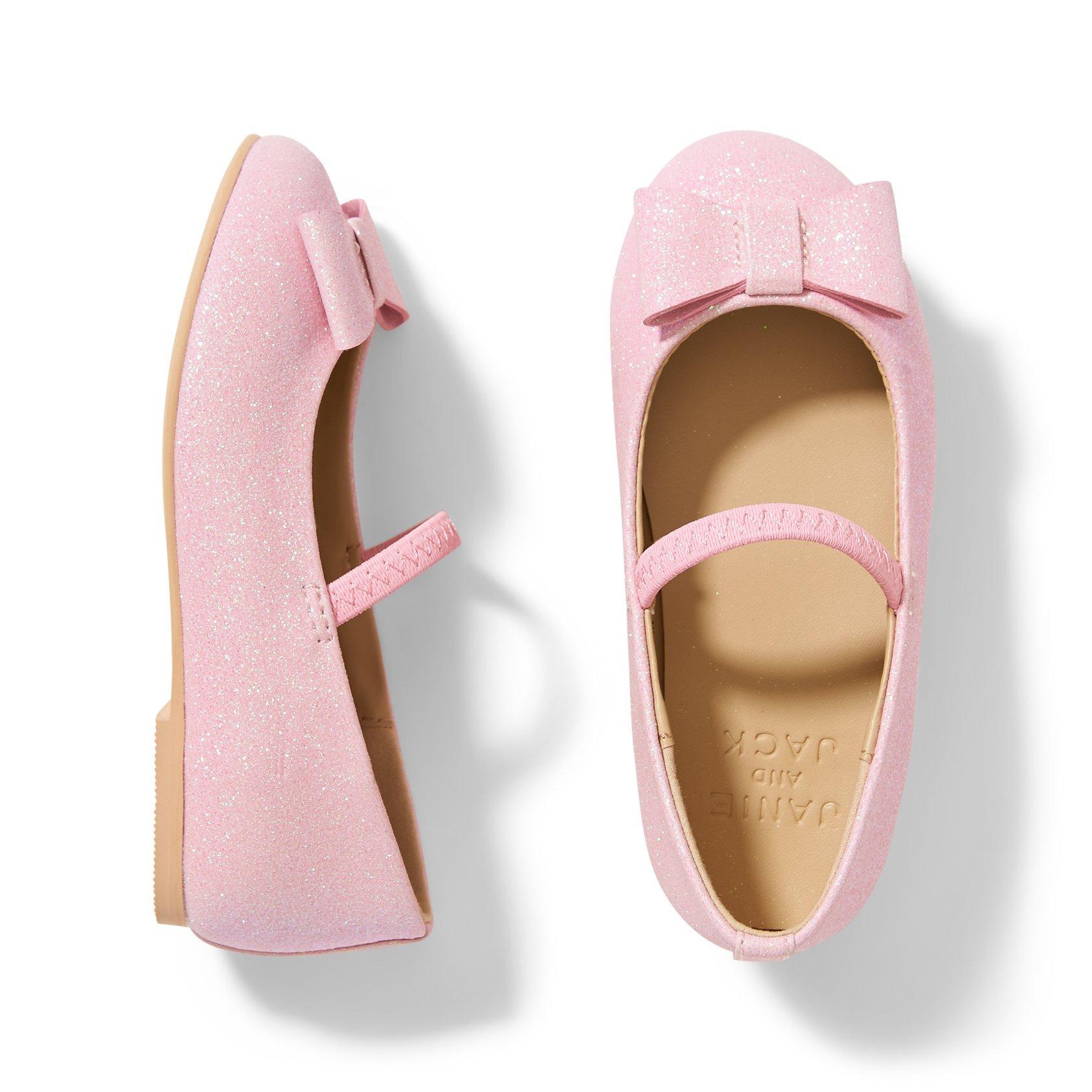 Pink Glitter Bow Flat image number 1