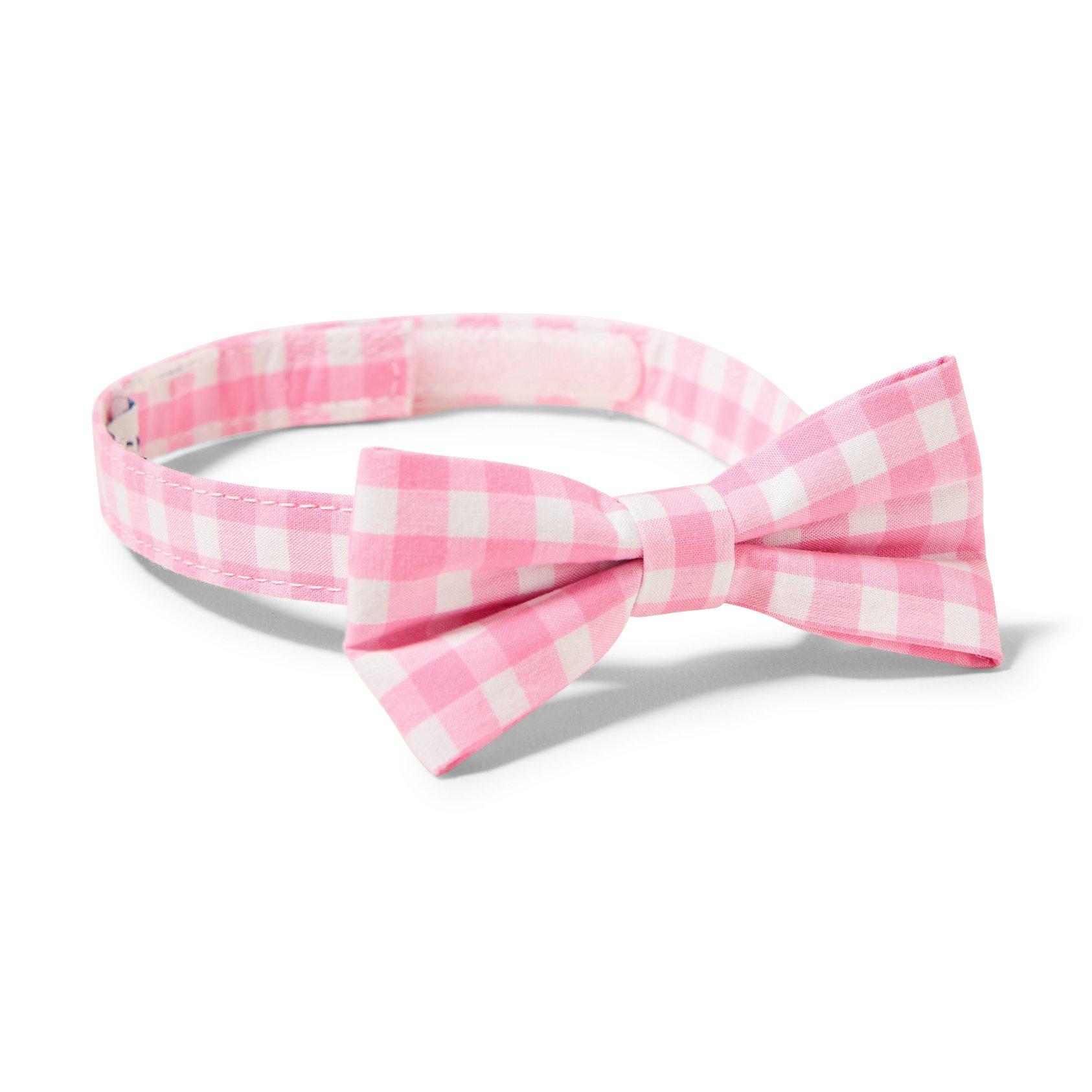 Pink Gingham Bowtie image number 0
