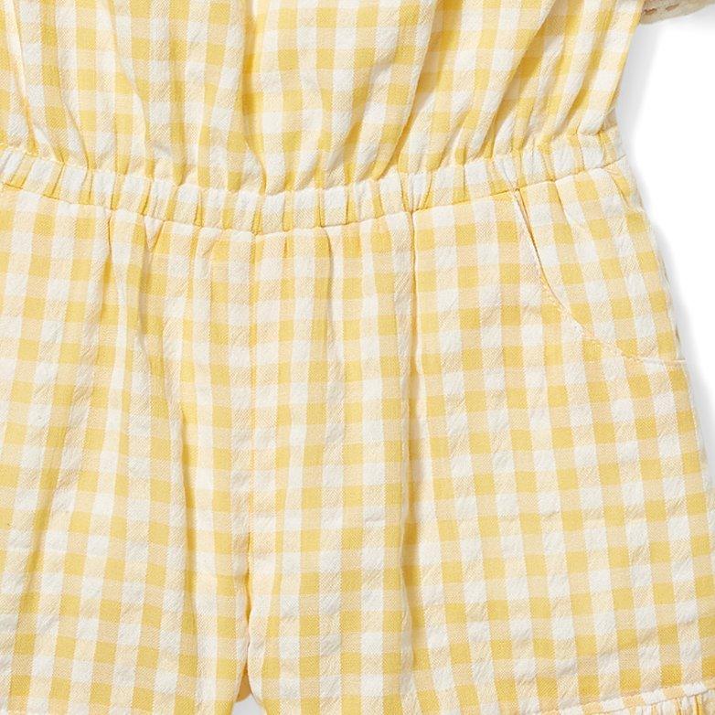 Gingham Ruffle Romper image number 2