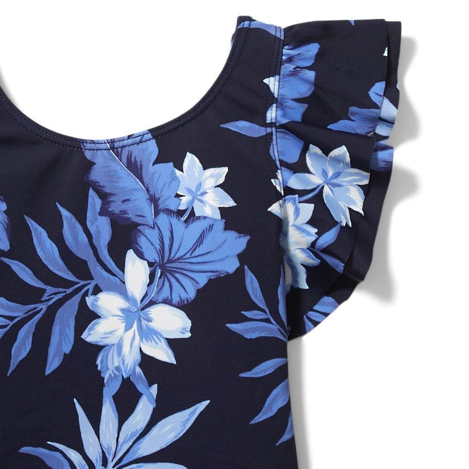 Tropical Floral Ruffle Swimsuit image number 1