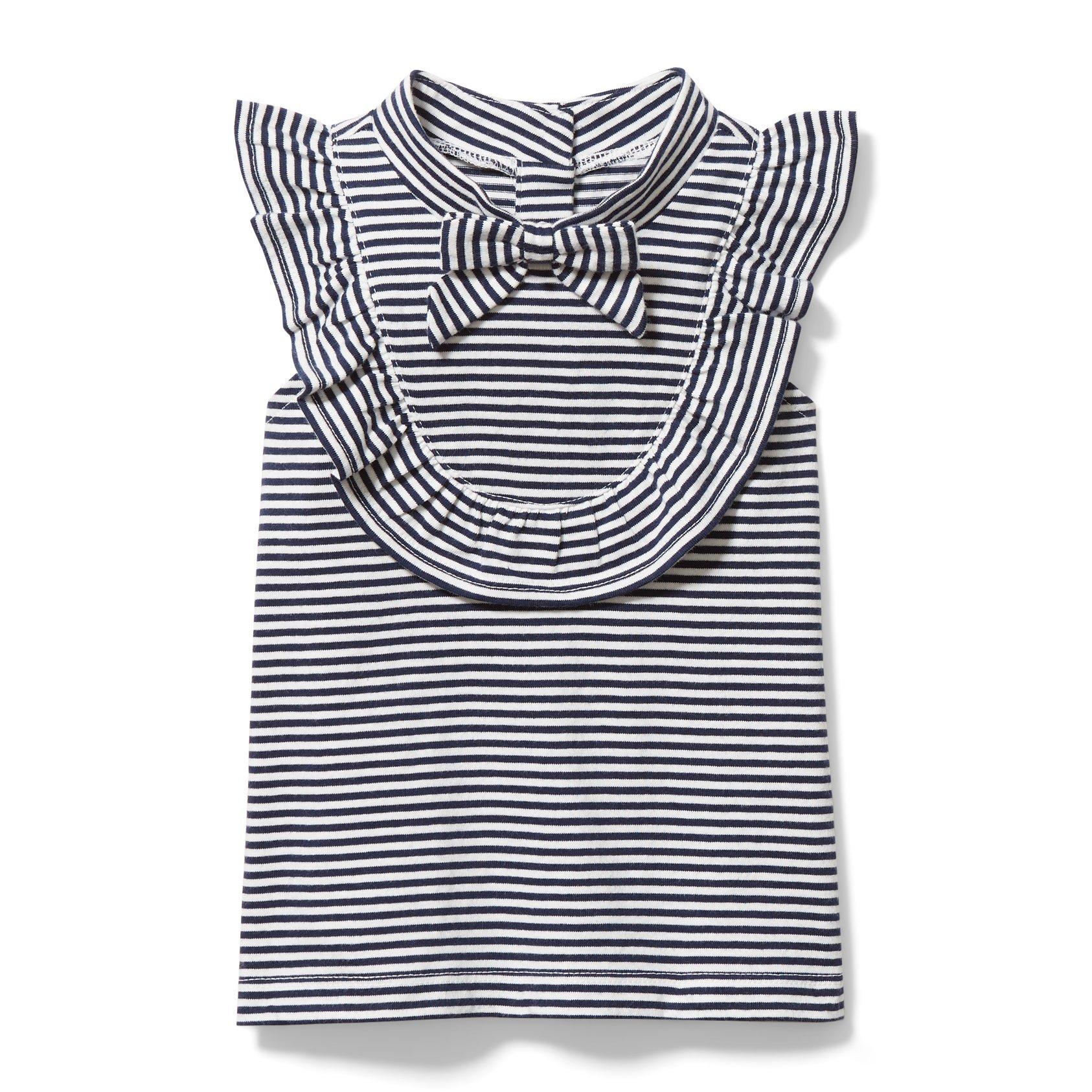 Striped Ruffle Bow Top image number 0