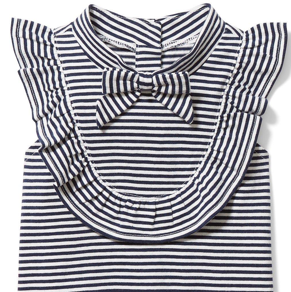 Striped Ruffle Bow Top image number 1
