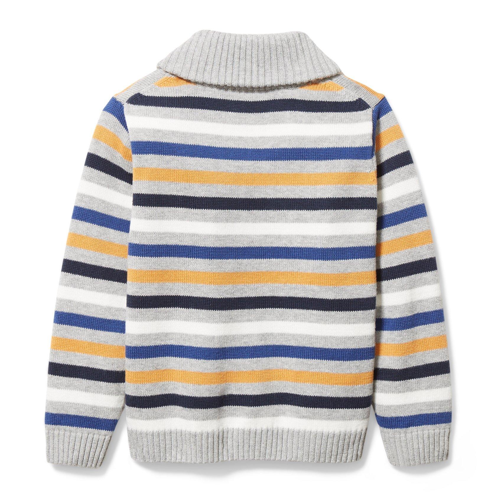 Striped Shawl Collar Pullover image number 3