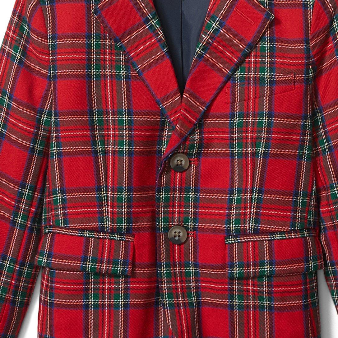 Plaid Wool Blazer image number 1
