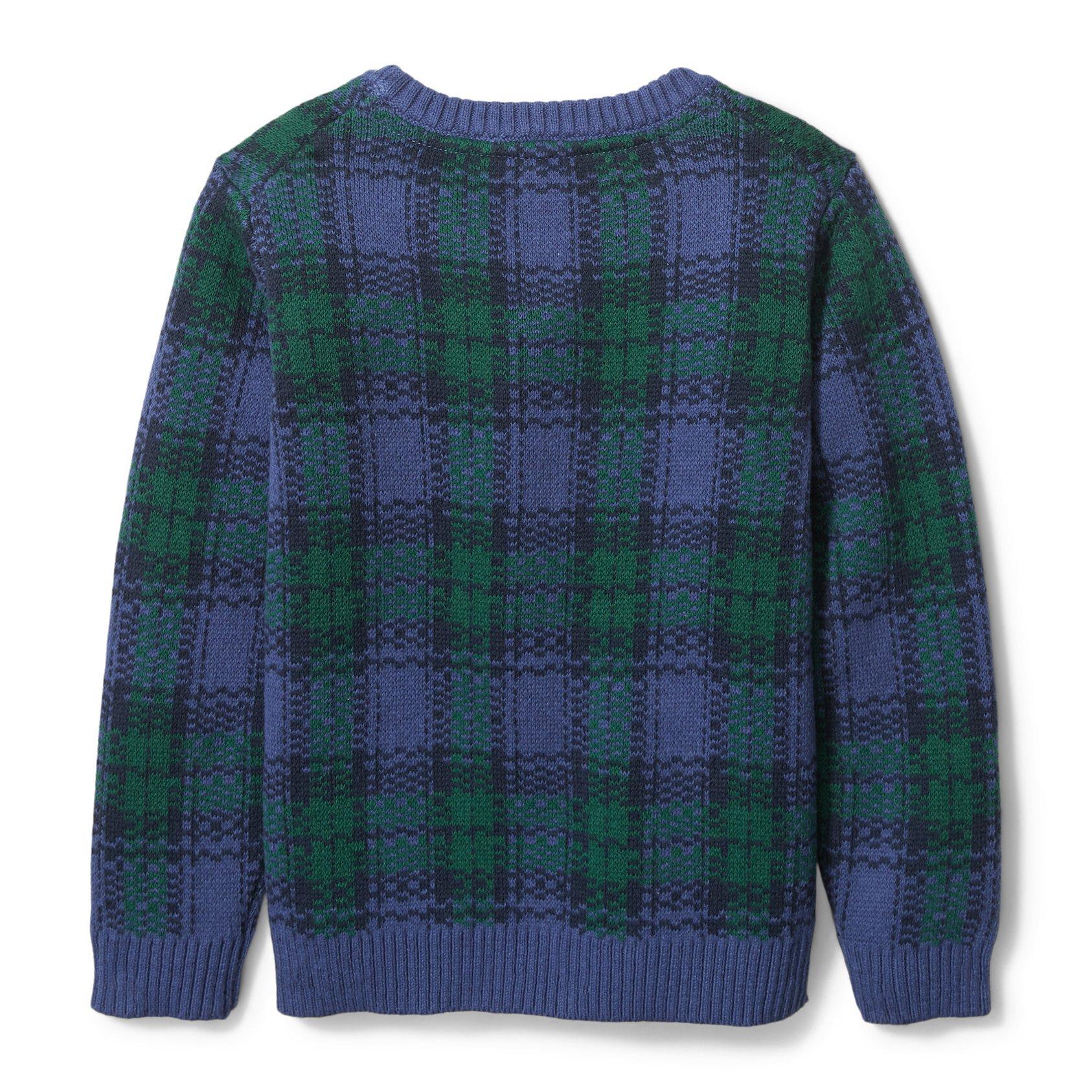 Plaid Embroidered Pullover image number 3