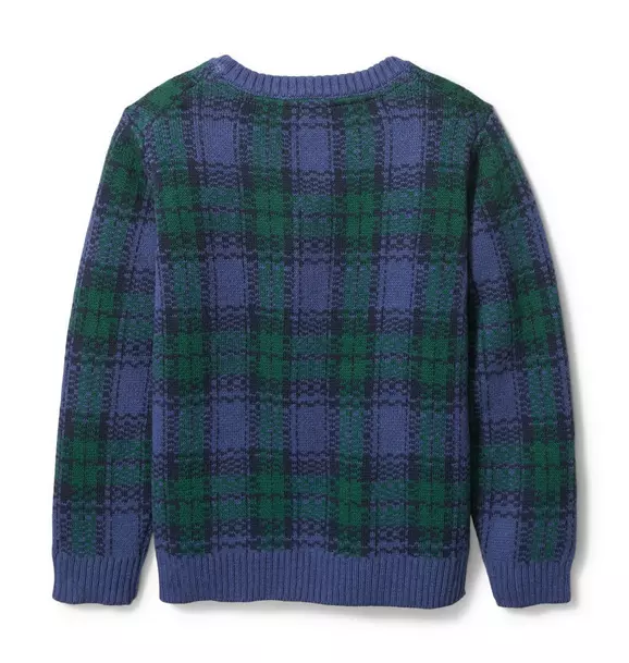 Plaid Embroidered Pullover image number 3