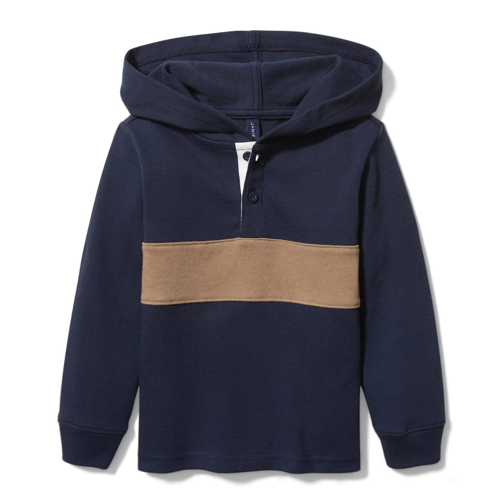 Hooded Stripe Pullover  image number 0