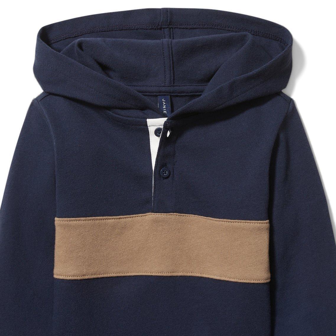 Hooded Stripe Pullover  image number 1