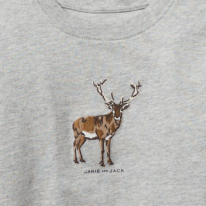 Embroidered Reindeer Tee image number 1