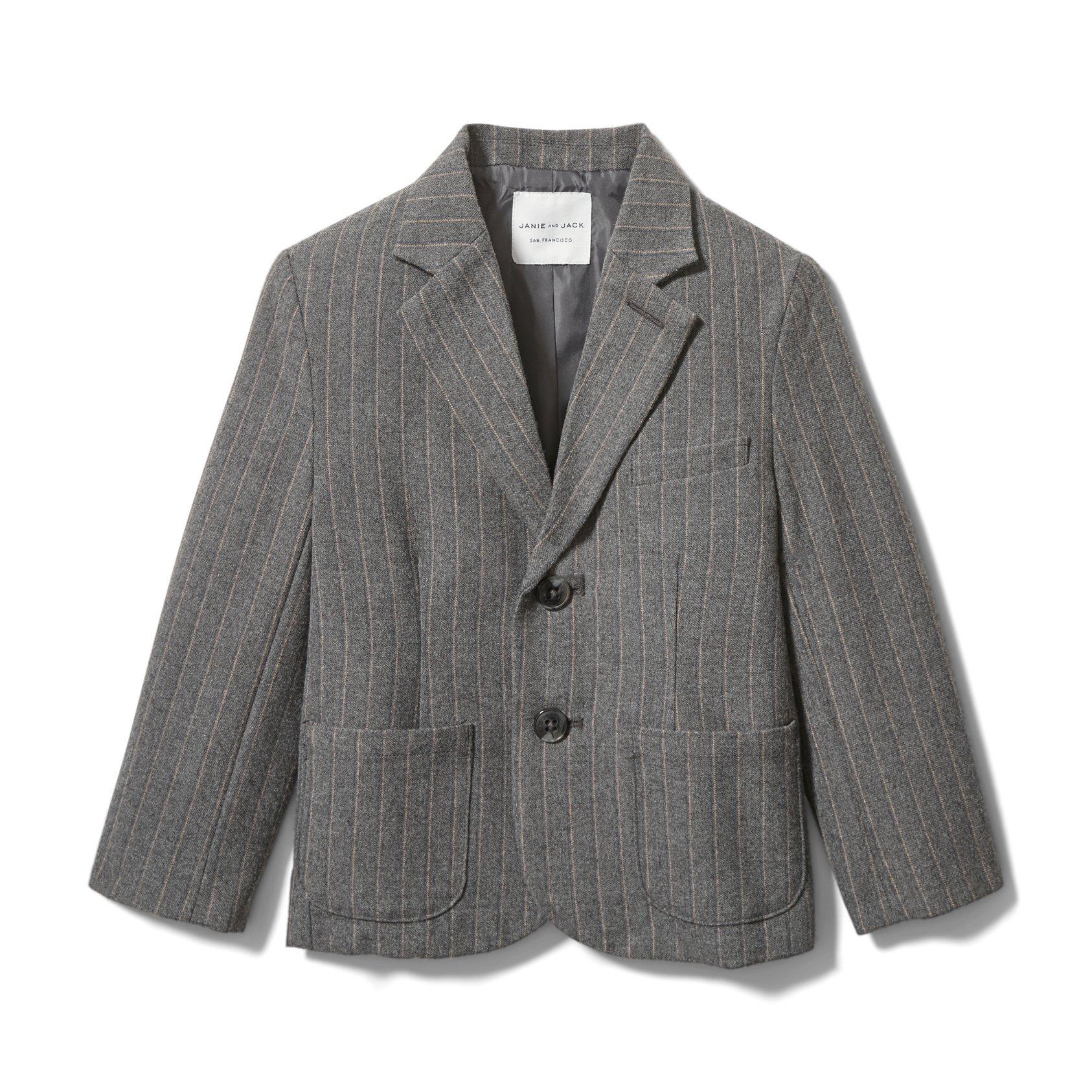 Wool Pinstripe Blazer image number 0