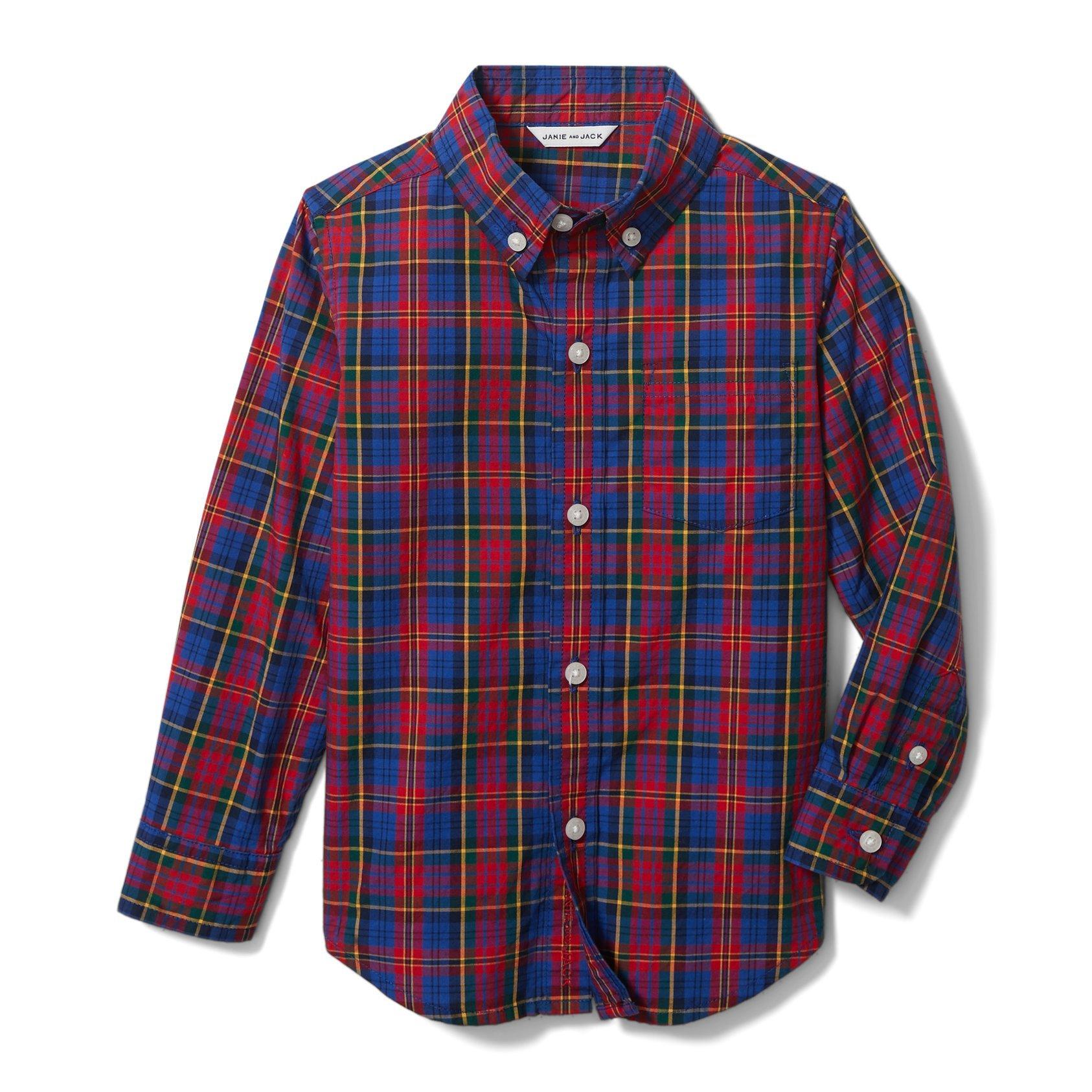 Plaid Poplin Shirt 