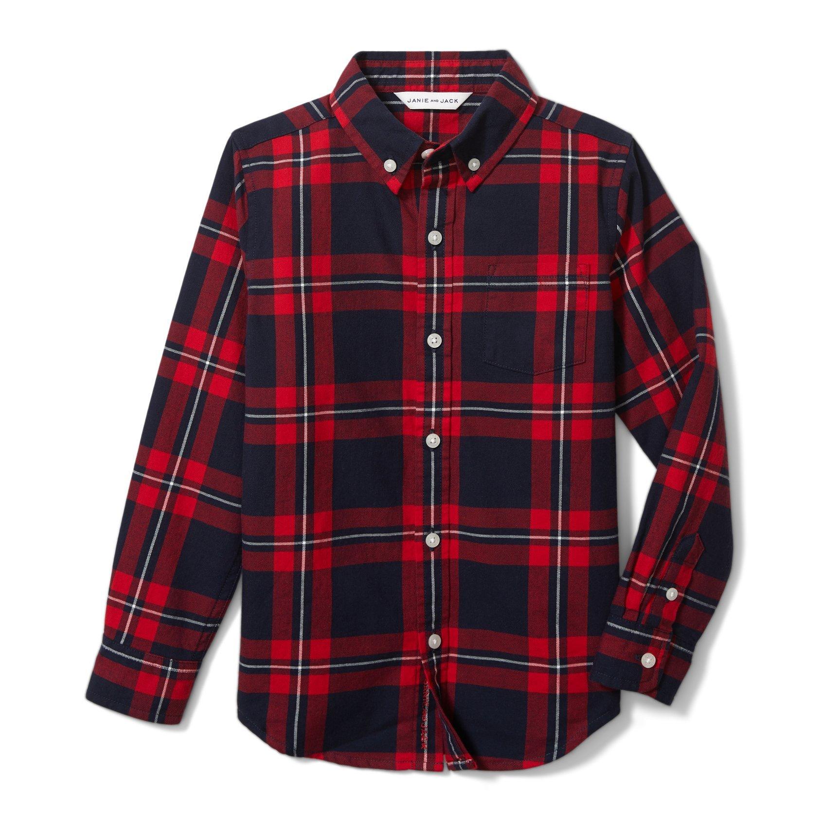 Brushed Twill Plaid Shirt