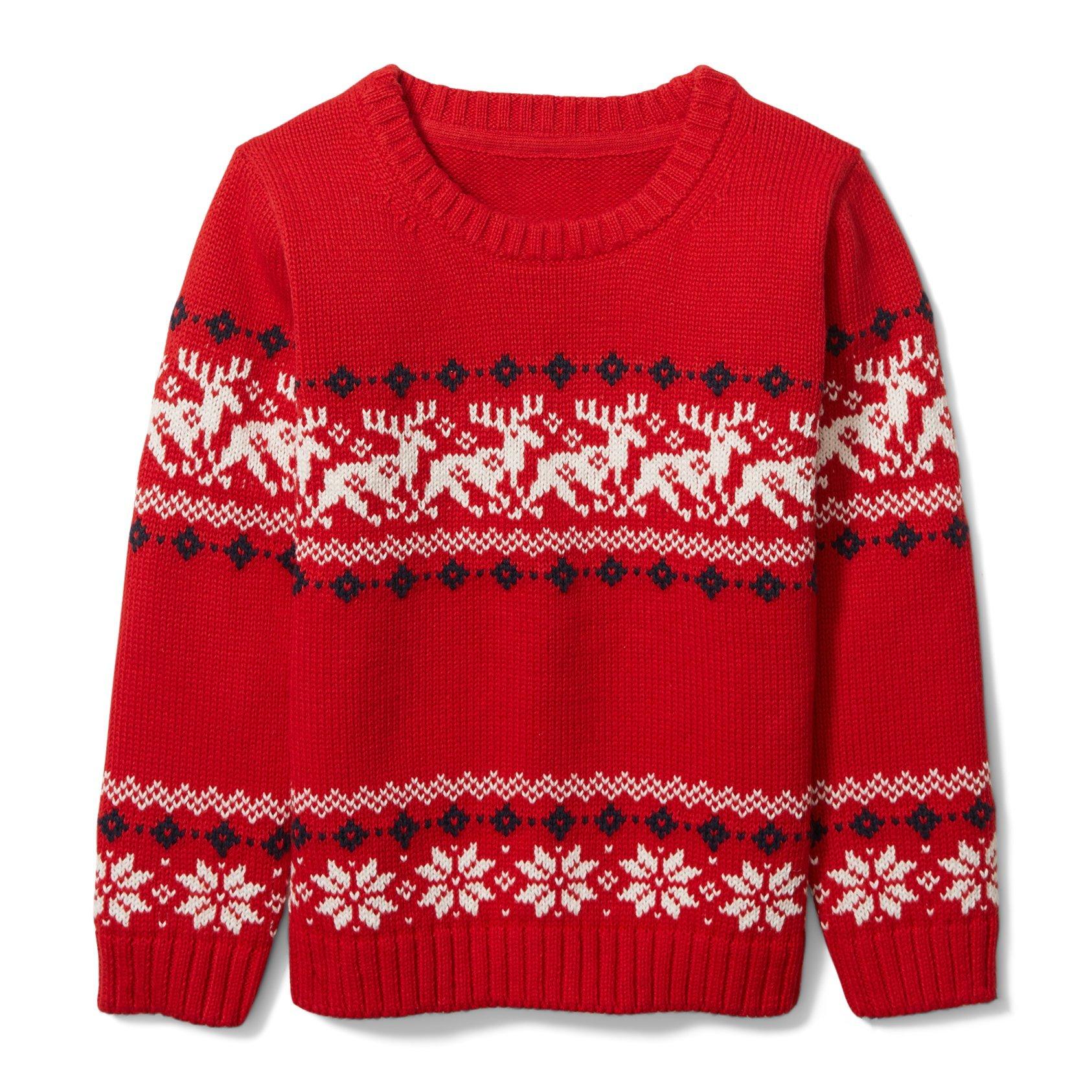 Boy Bradbury Red Reindeer Sweater by Janie and Jack
