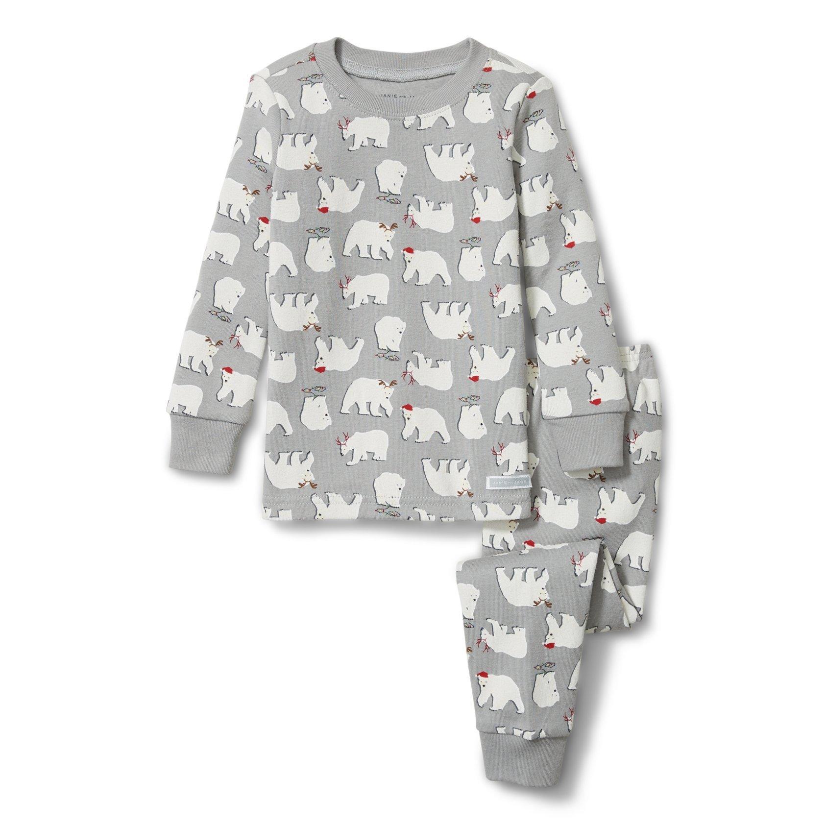 Boy White Snoopy Print PEANUTS™ Snoopy Pajama Set by Janie and Jack