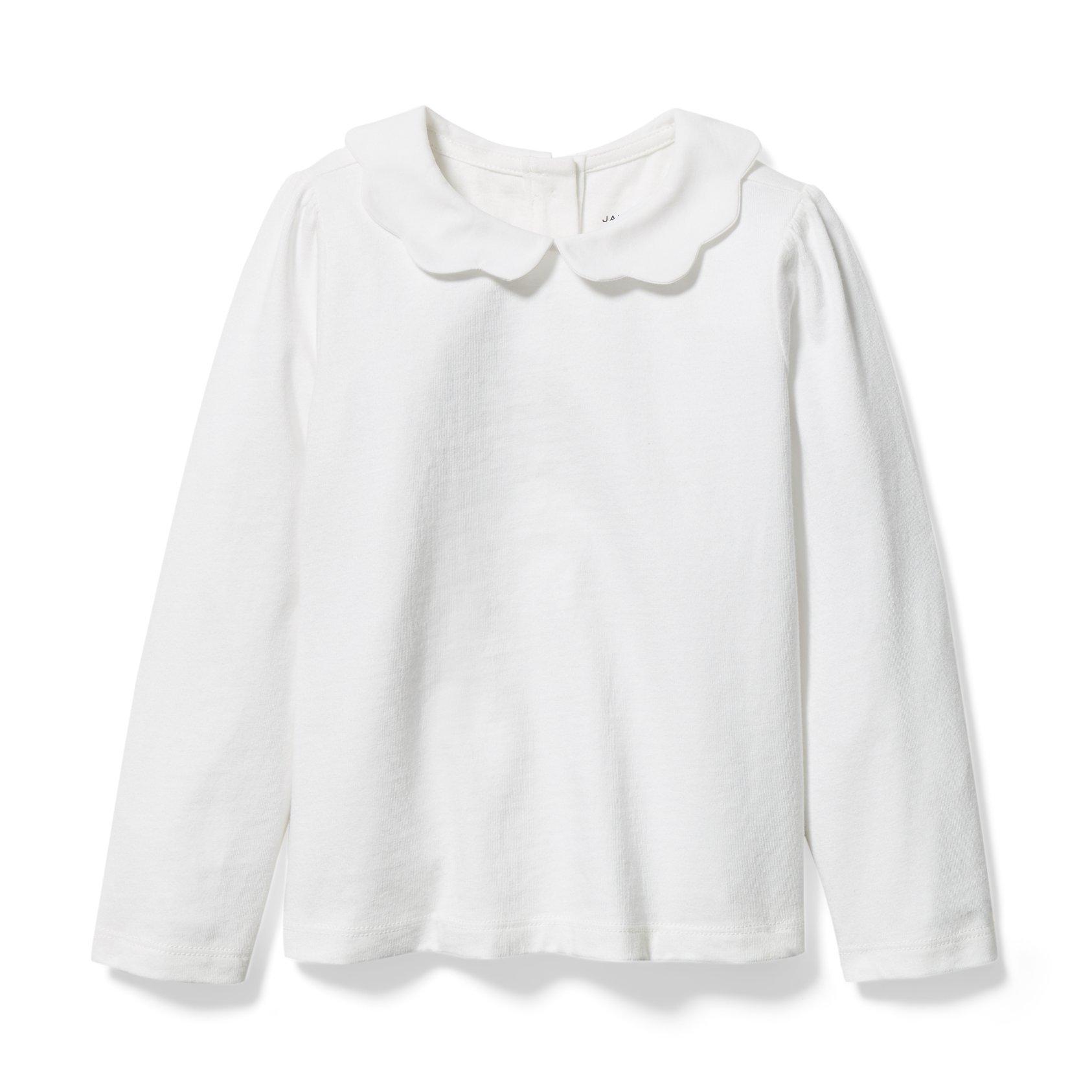 Scalloped Collar Top image number 0