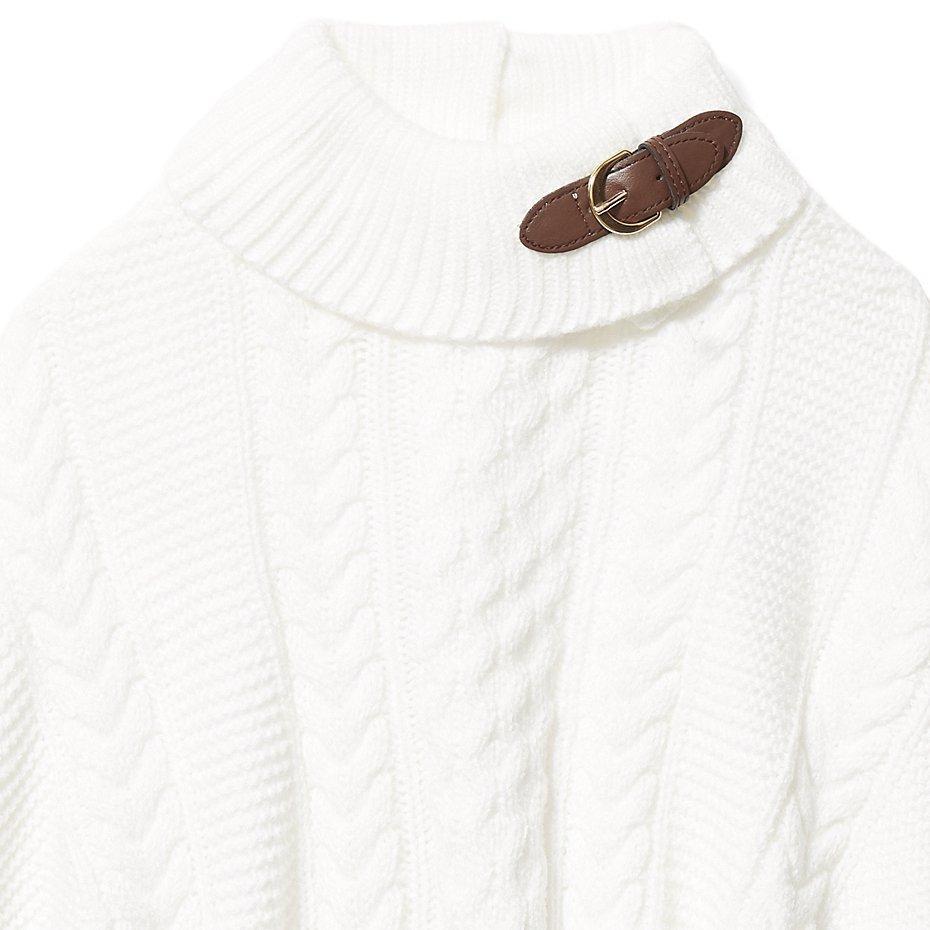 Cable Knit Sweater Cape image number 1