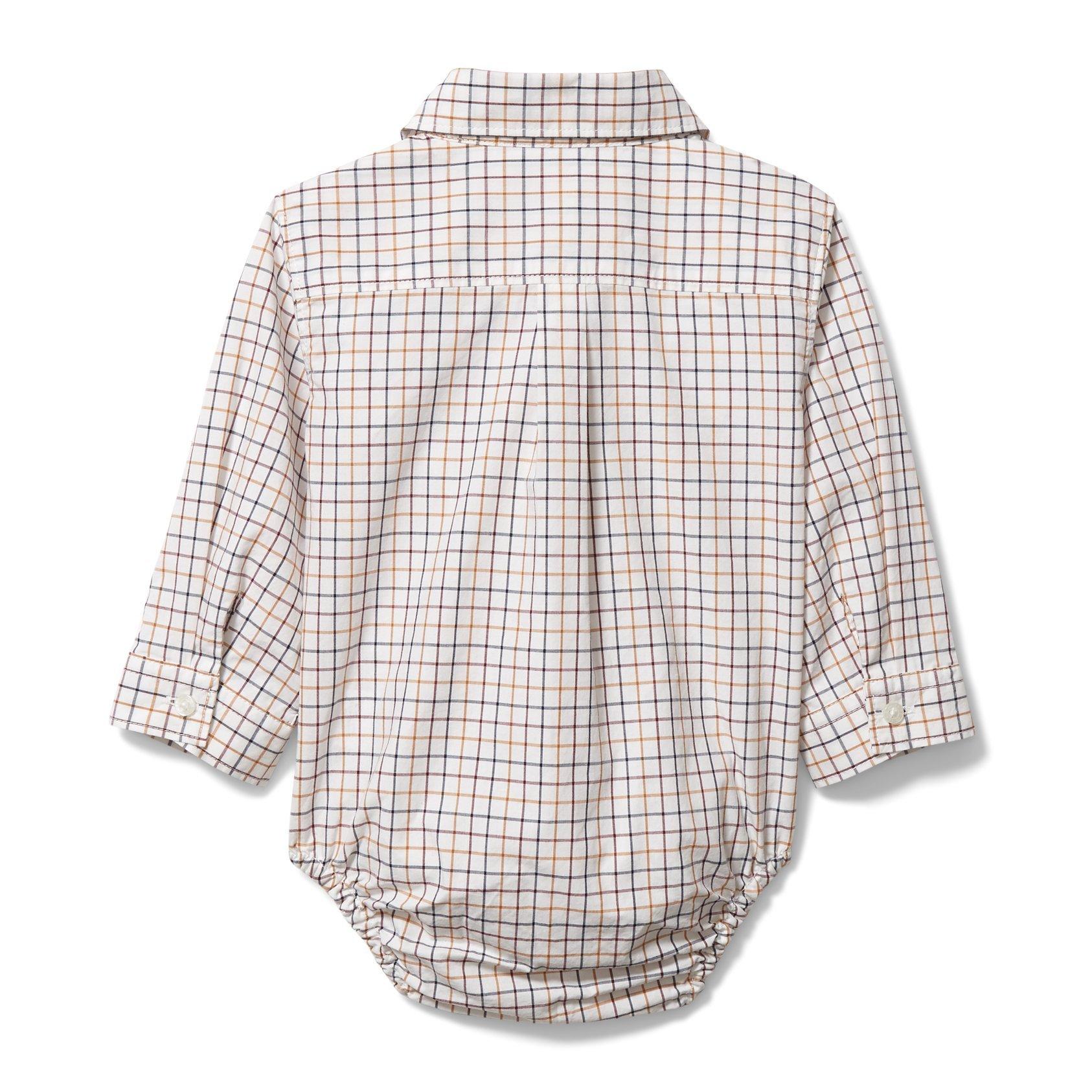 Baby Plaid Poplin Bodysuit image number 2