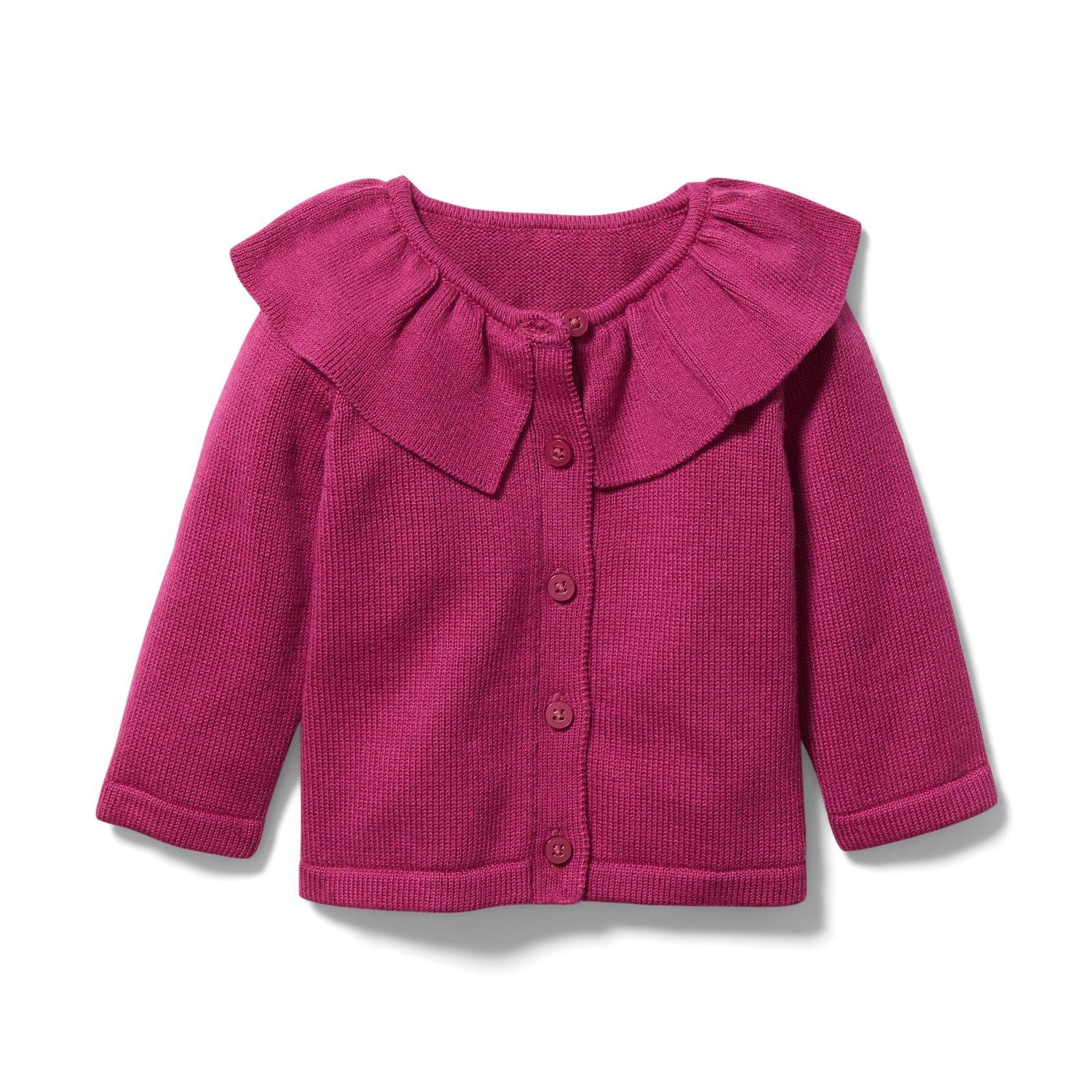 Baby Ruffle Collar Cardigan