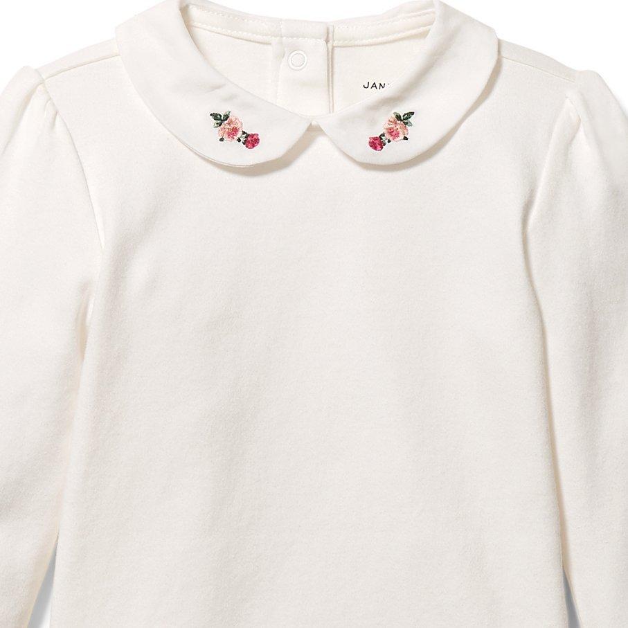 Baby Embroidered Collar Bodysuit image number 1