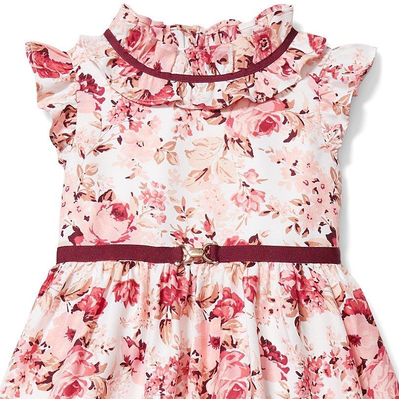 Floral Flutter Sleeve Dress image number 1