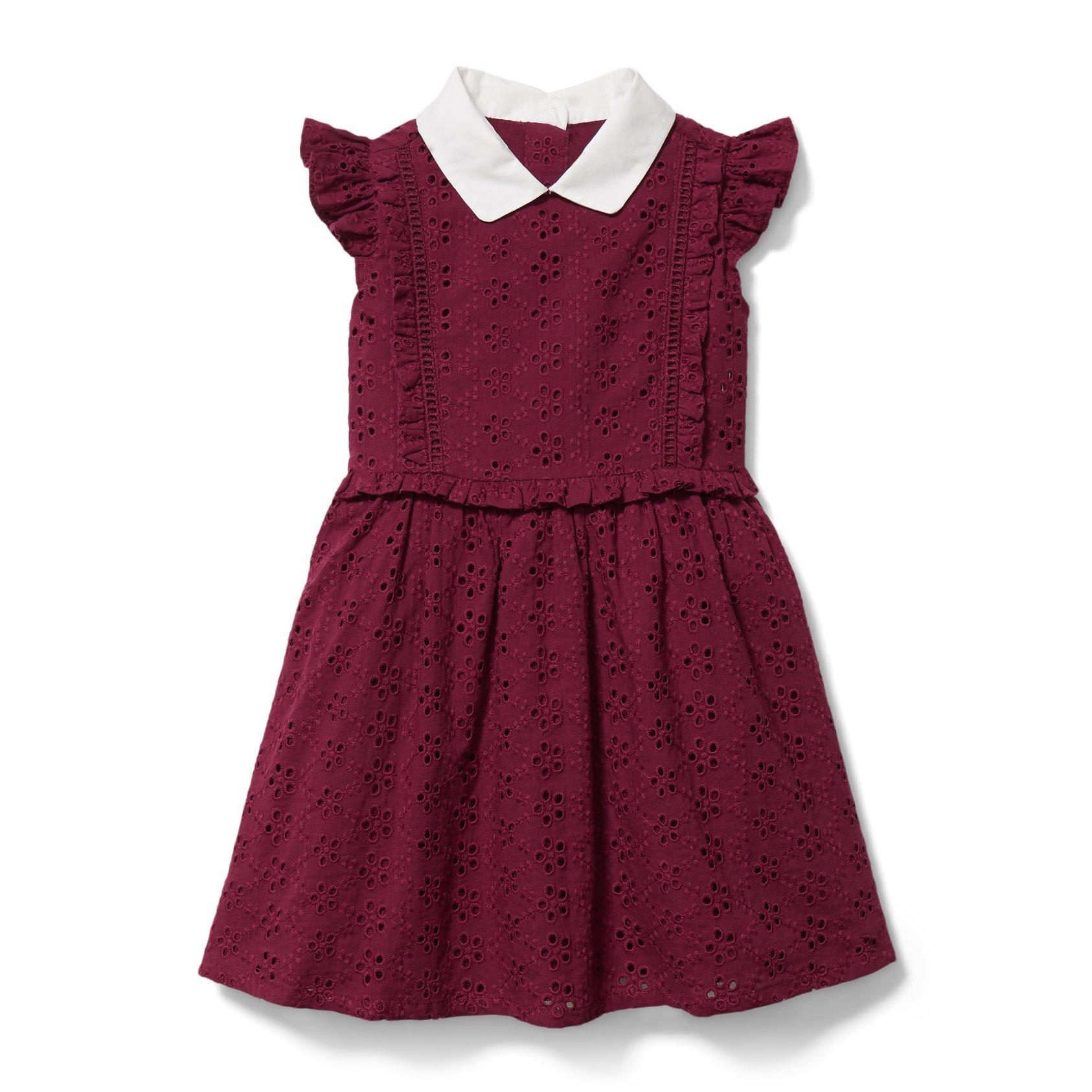 Collections Library Berry Eyelet Collared Dress by Janie and Jack