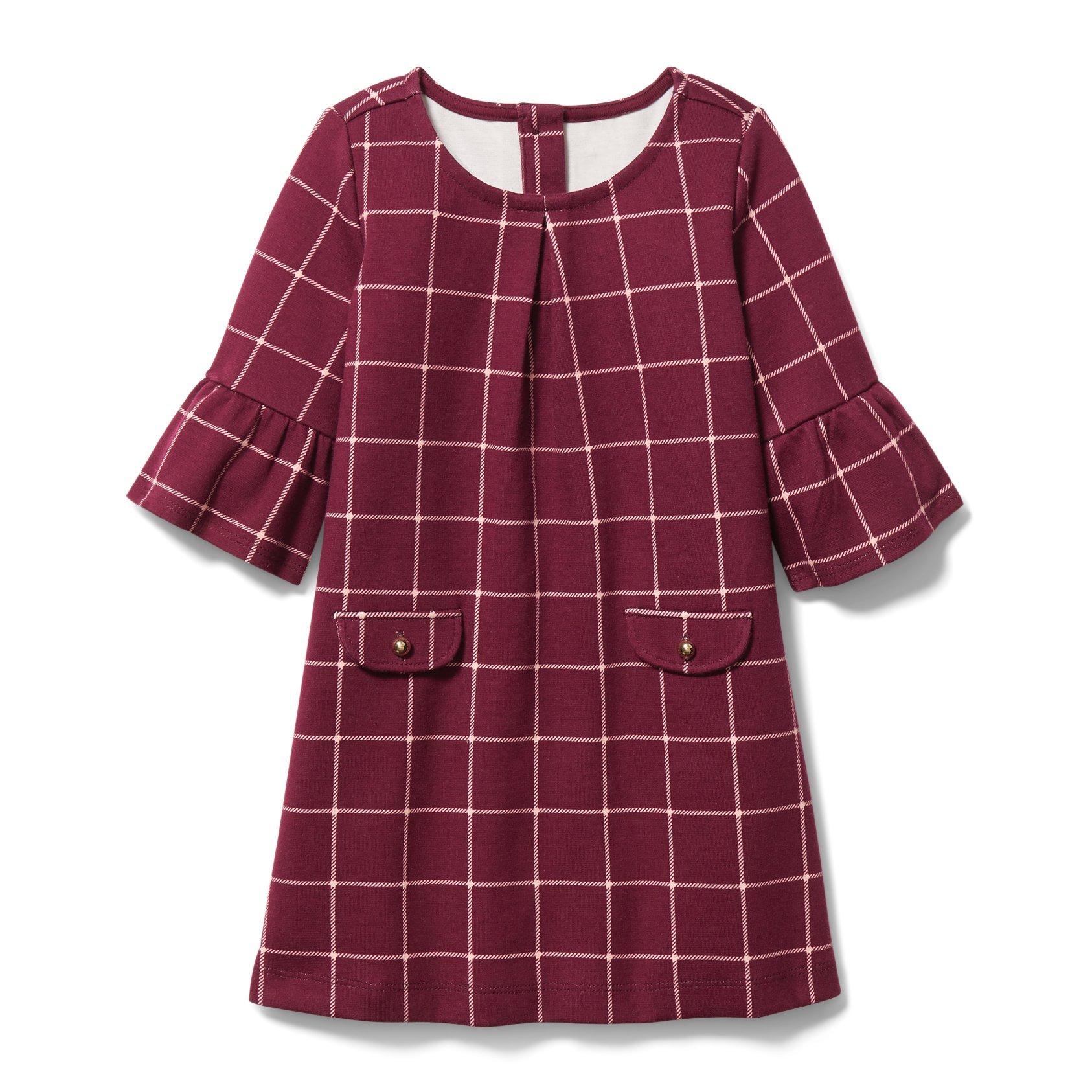 Library Berry Plaid Plaid Dress by Janie and Jack