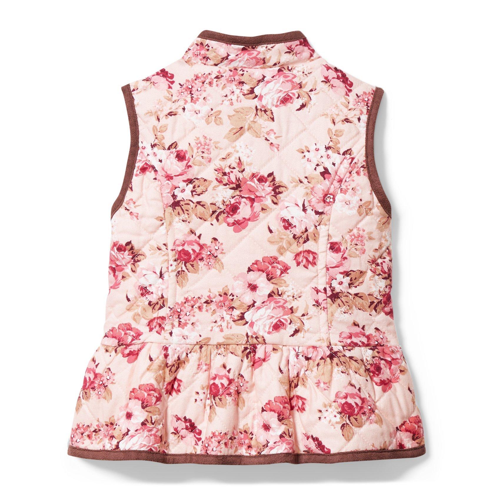 Quilted Floral Vest  image number 2