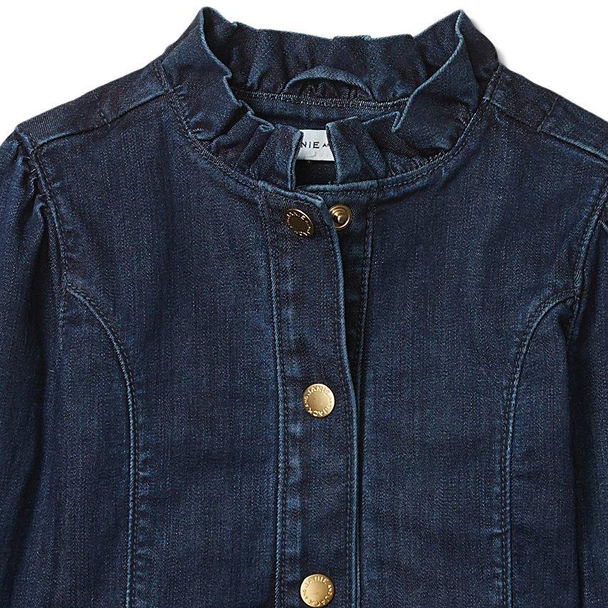 Ruffle Collar Denim Jacket  image number 1