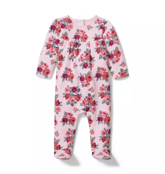 Baby Floral Footed 1-Piece