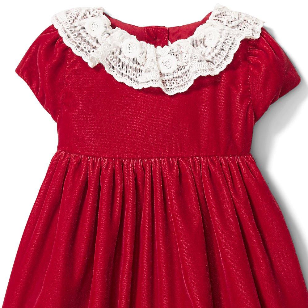 Newborn Holiday Red Baby Velvet Dress by Janie and Jack