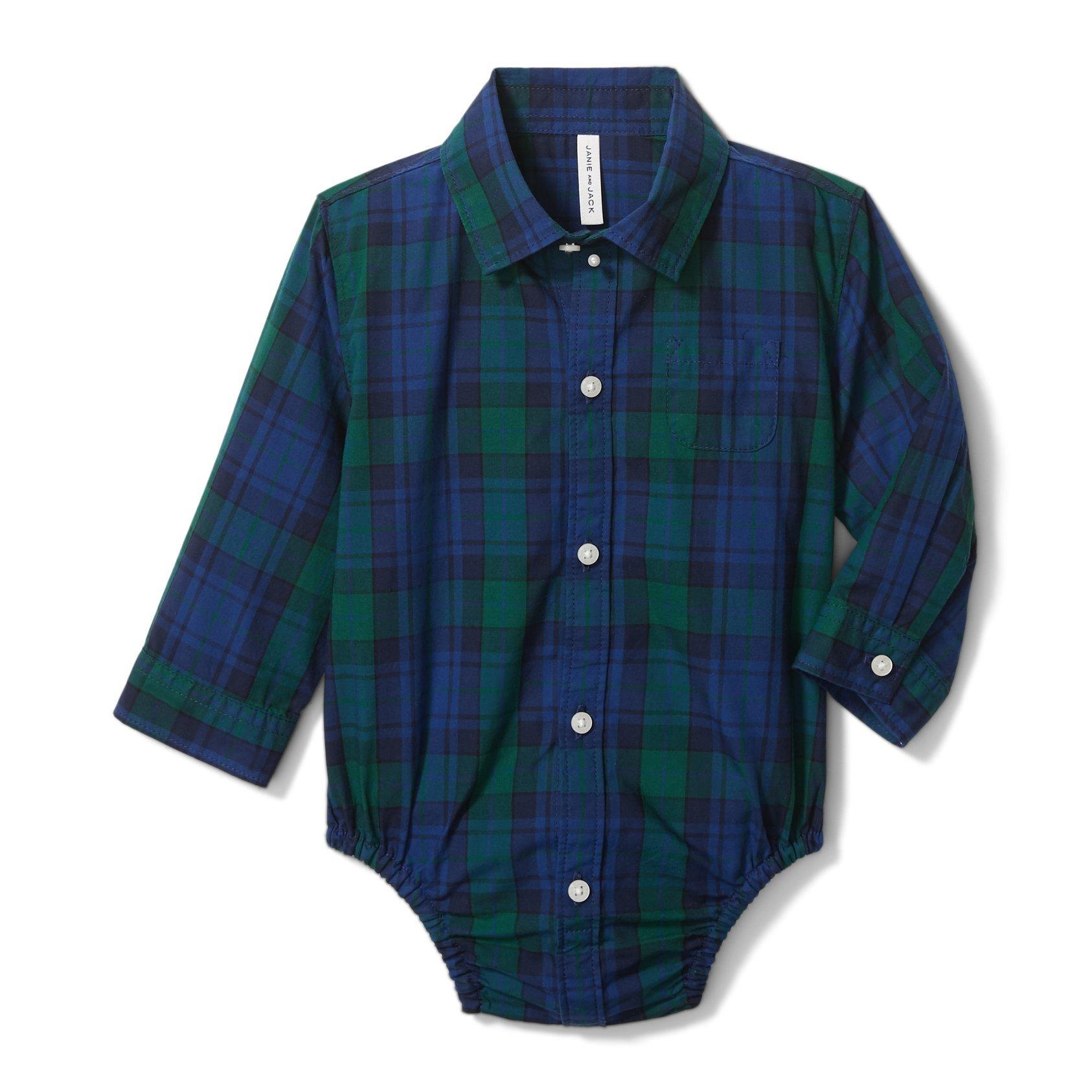 Baby store plaid bodysuit