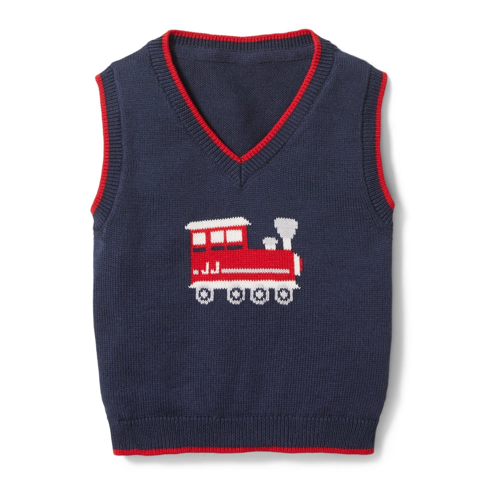 Baby Train Sweater Vest image number 0