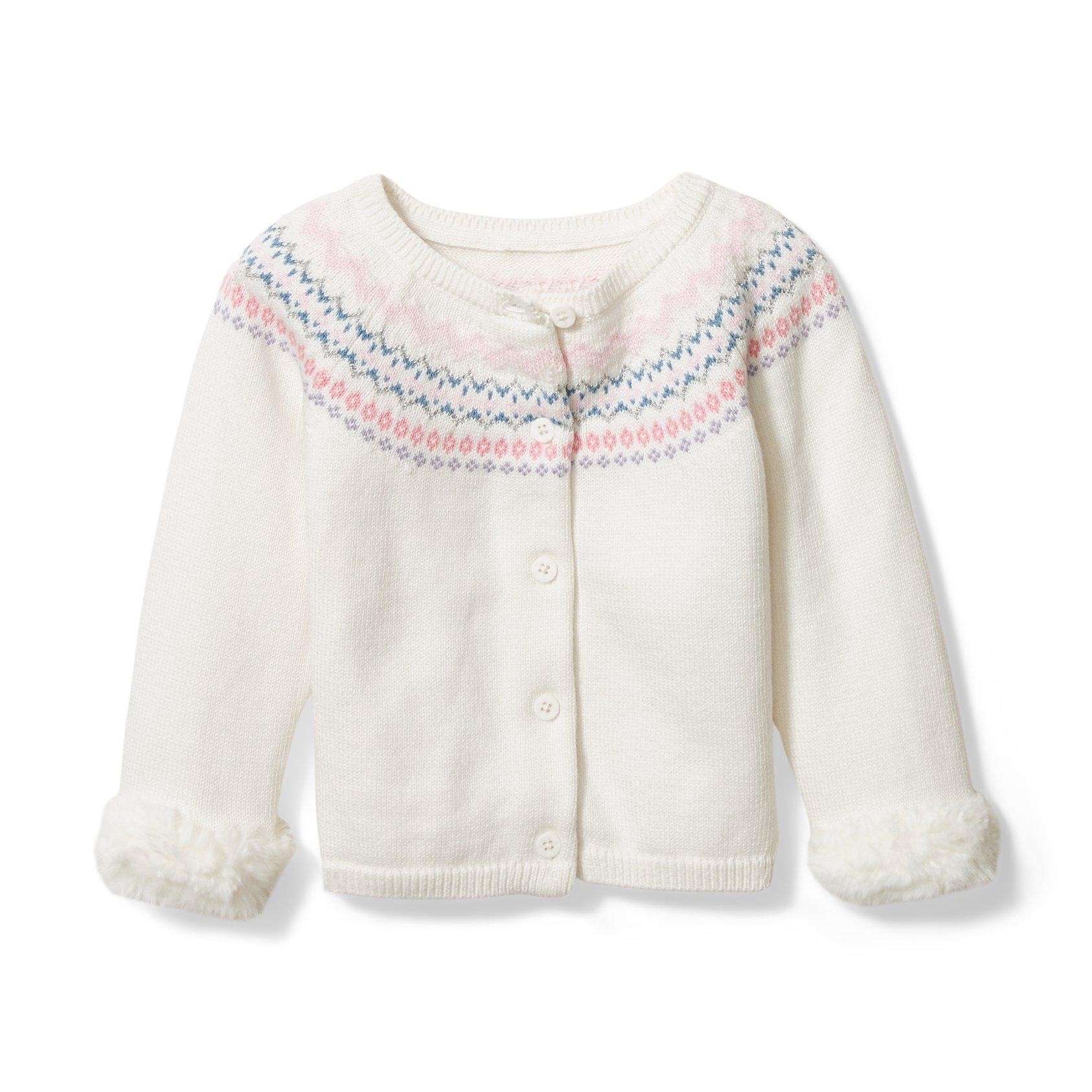 Baby Faux Fur Cuff Cardigan image number 0