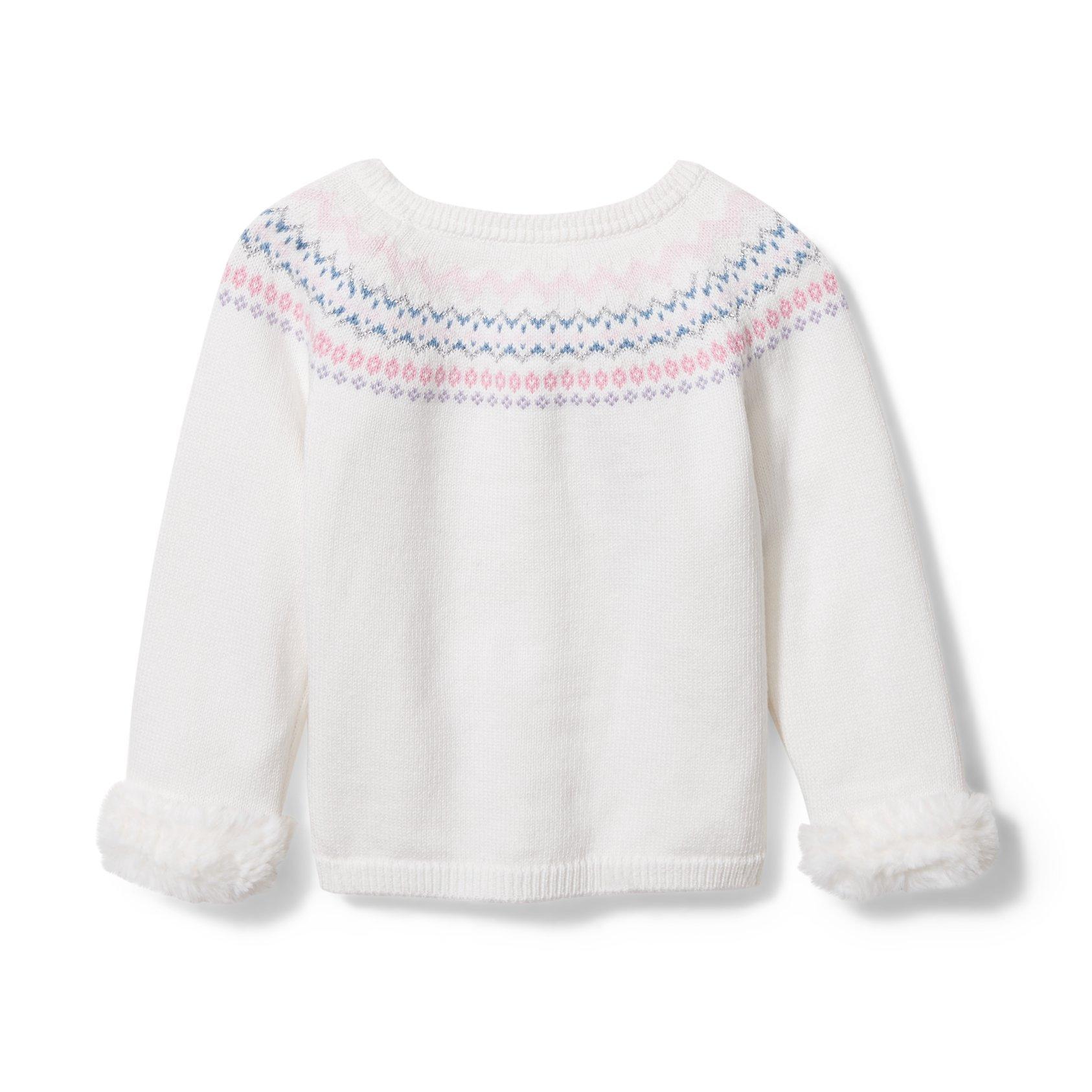 Baby Faux Fur Cuff Cardigan image number 2