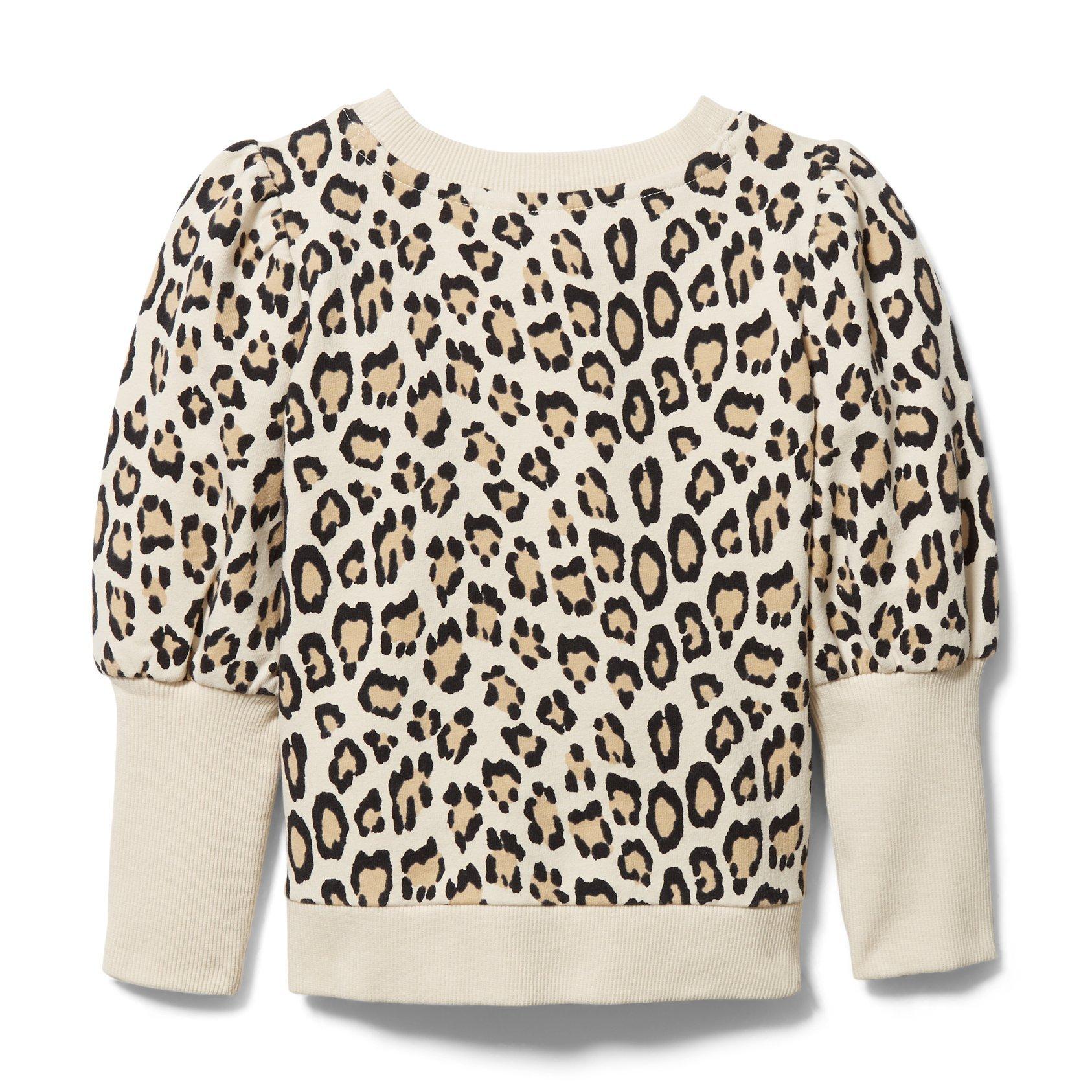 Leopard Puff Sleeve Sweatshirt image number 1