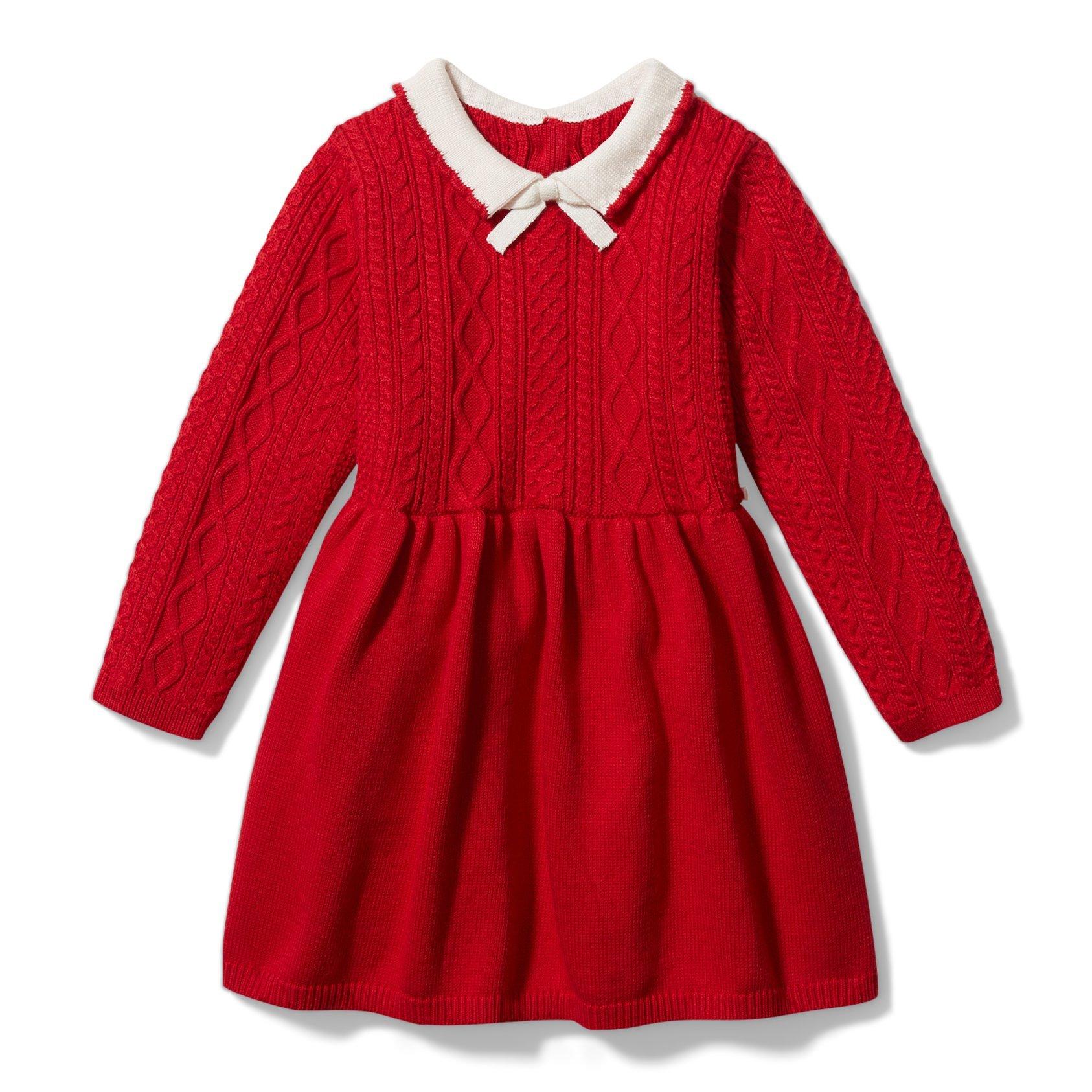 Girls red hot sale sweater dress