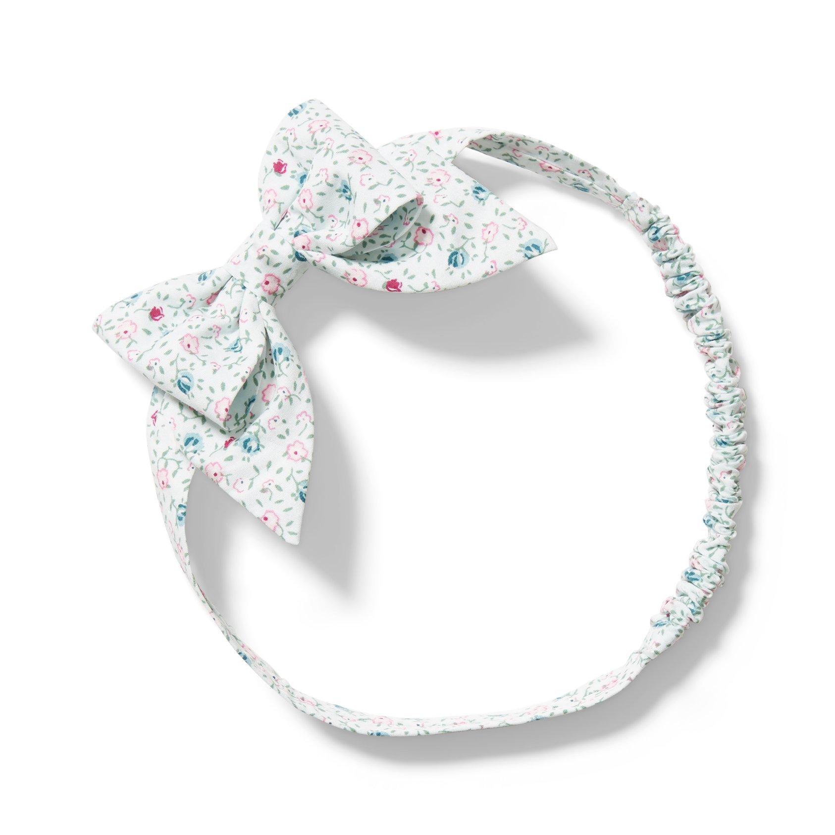 Baby Floral Bow Soft Headband image number 0