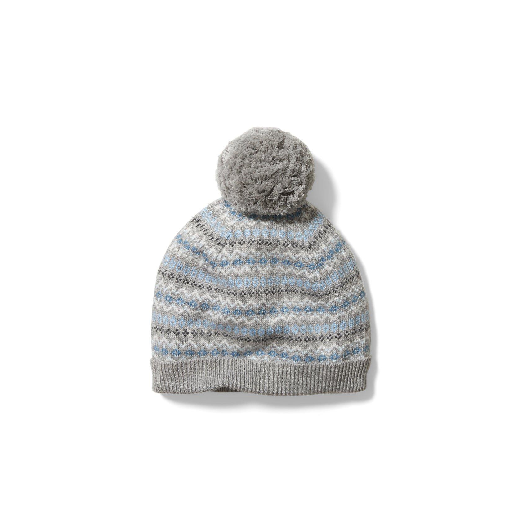 Baby Fair Isle Pom-Pom Beanie