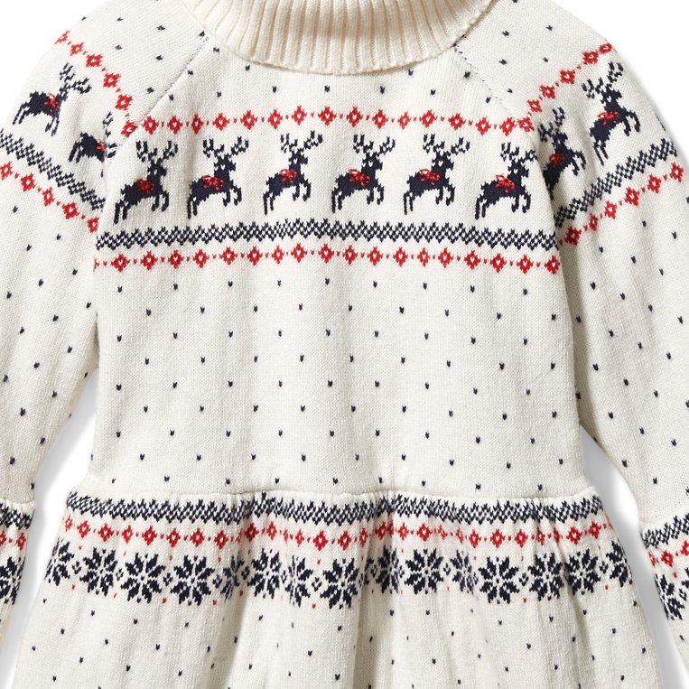Reindeer Sweater Dress image number 1