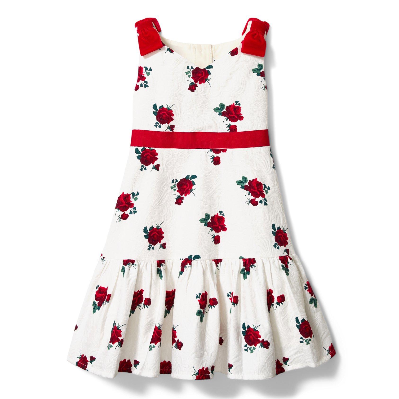 Collections Cream And Sugar Rose Print Rose Dress by Janie and Jack