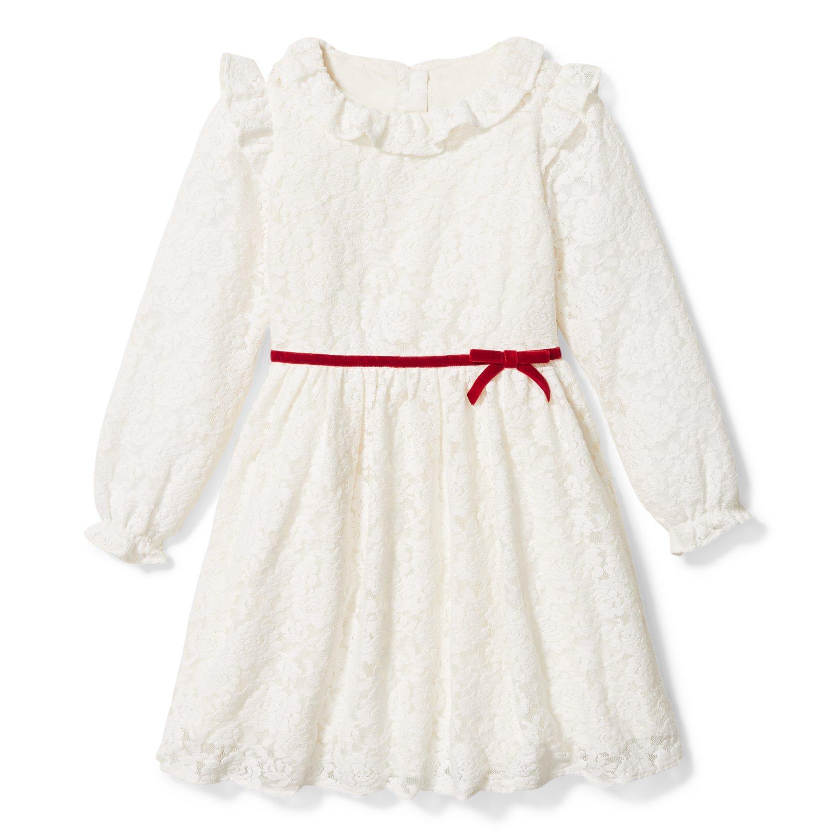 Lace Ruffle Collar Dress image number 0