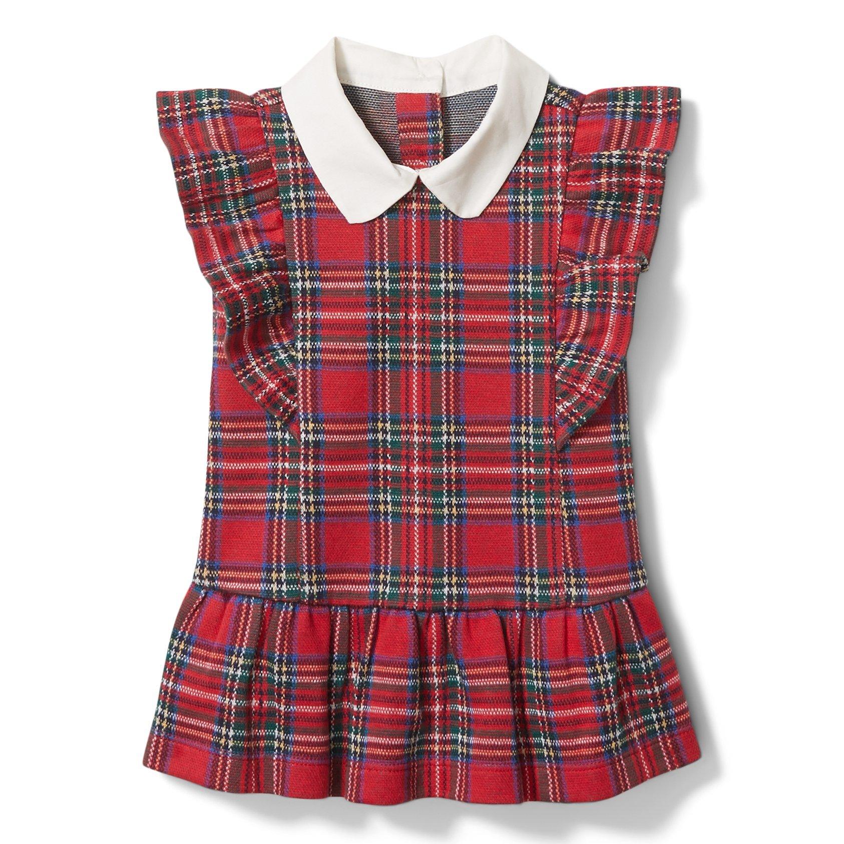 red plaid peplum top