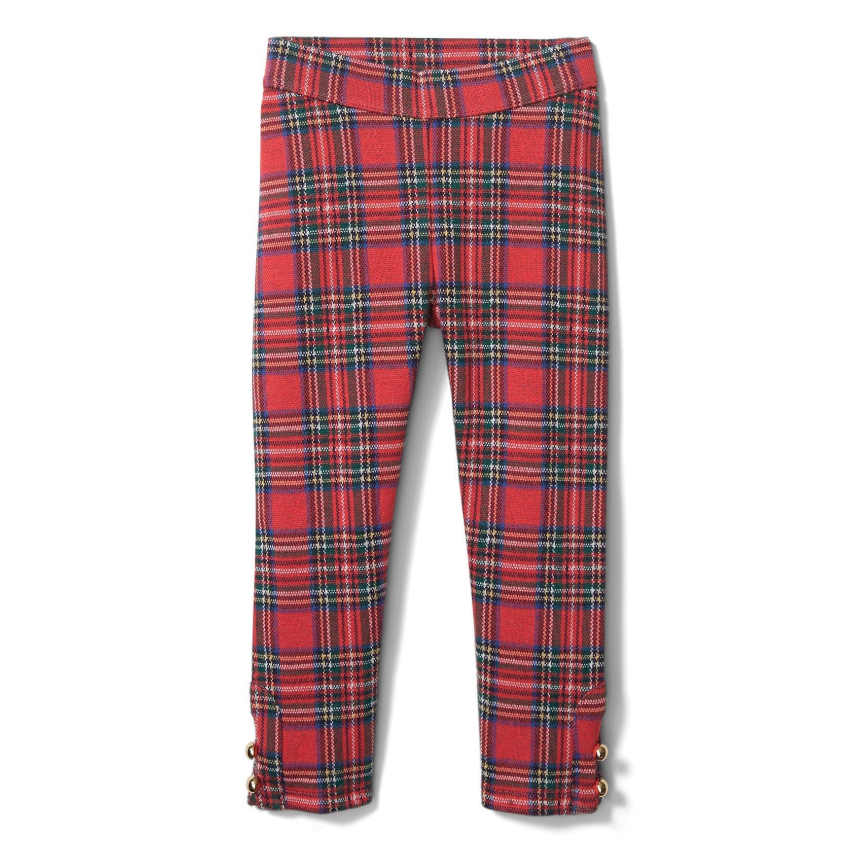 Plaid Ponte Button Cuff Pant image number 0