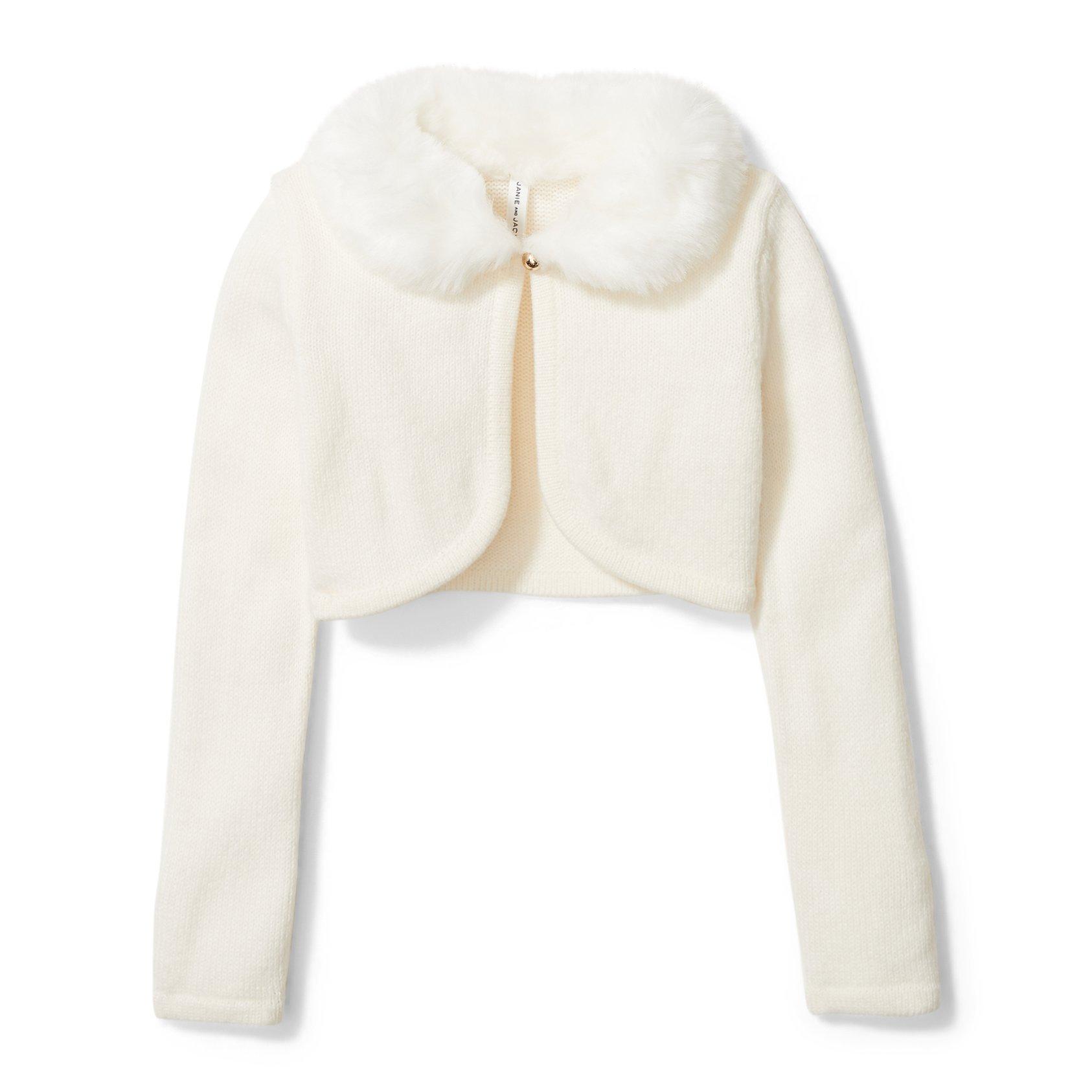 Faux Fur Collar Cardigan image number 0